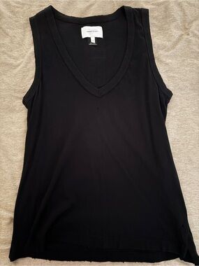 Current/Elliott Black V-Neck Tank Anthropologie